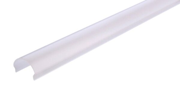 Profil Abdeckung, Abdeckung R-01-15, 2m, milchig, PMMA, Satiniert 40% Transmission, Länge: 2000 mm,