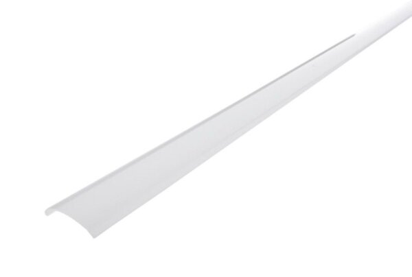 Profil Abdeckung, Abdeckung R-03-12, 3m, milchig, PMMA, Satiniert 40% Transmission, Länge: 3000 mm,