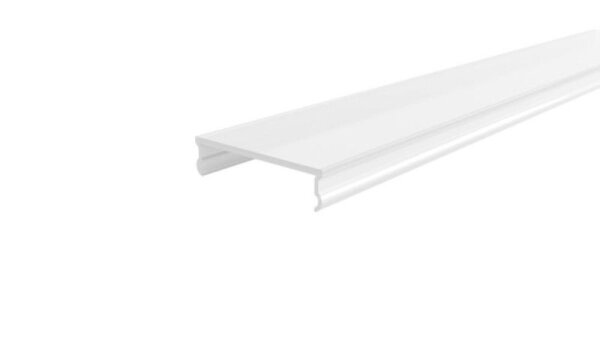 Profil Abdeckung, Abdeckung P-01-36, 3m, milchig, PMMA, Satiniert 40% Transmission, Länge: 3000 mm,