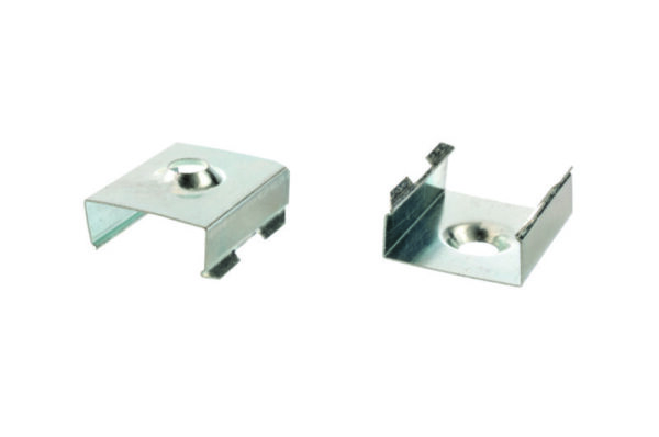 Profil Halteklammer, 2er Set Halteklammern für AU-10, Metall, Länge: 20 mm, Breite: 16.7 mm, Höhe: 7