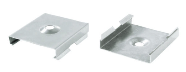 Profil Halteklammer, 2er Set Halteklammern für AU-20, Metall, Länge: 30 mm, Breite: 27.2 mm, Höhe: 7