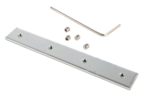 Profil Zubehör, Nutenstein / Längsverbinder, Metall, Naturbelassen, Länge: 80 mm, Breite: 12 mm, Höh