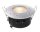 Einbaustrahler, Damp Round, 1x max 35 W MR16, Silber, Spannungskonstant, 12 V/AC/DC, IP 65