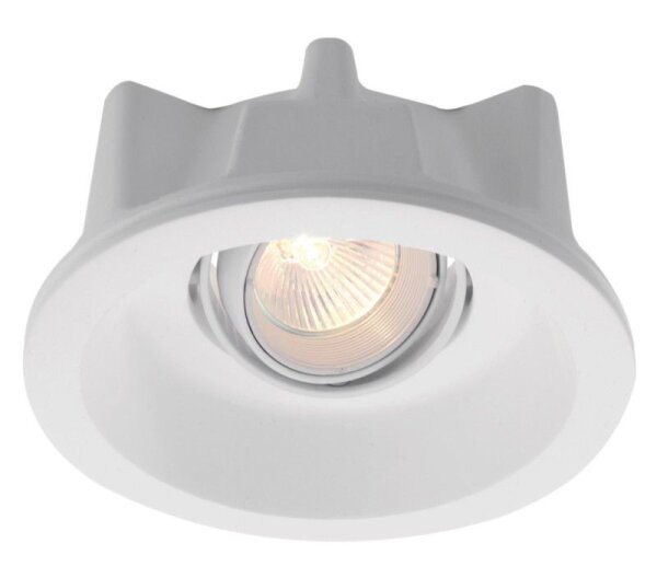 Einbaustrahler, Round Tilt, 1x max 50 W MR16, Weiß, Spannungskonstant, 12 V/AC/DC, IP 20
