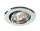 Einbaustrahler, Round Tilt, 1x max 50 W MR16, Silber, Spannungskonstant, 12 V/AC/DC, IP 20