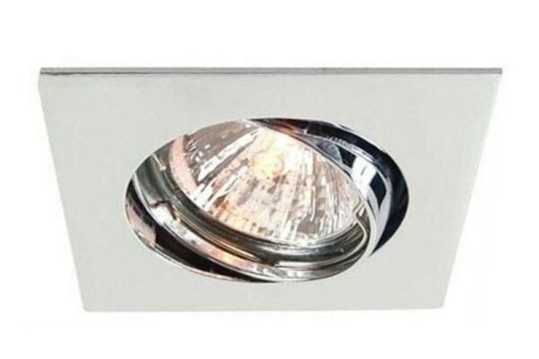 Einbaustrahler, Style Square, Tilt, 1x max 50 W MR16, Chrom, Spannungskonstant, 12 V/AC/DC, IP 20