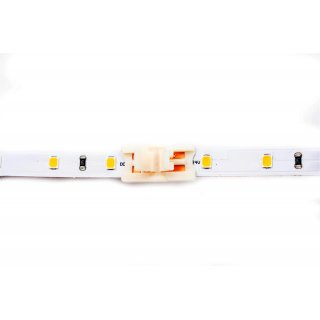 EIONLED Mini Längsverbinder 2-Pol für Einfarbige Flexible 8mm LED Streifen 21x11x4,8mm
