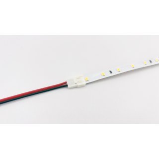 EIONLED Mini Einspeiseverbinder mit 150mm kabel 2-Pol für Einfarbige Flexible 8mm LED Streifen B11x3,9mm mindest Breite im Aluprofil 11x5mm