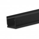 LED Aufbauprofil SURF10 Aluminium schwarz RAL 9005, 200cm...