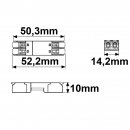 Durchgangs-Steckverbinder 2-polig, 0,5-2,5mm, max....