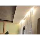 2m DOPPEL-T LED Gardinenstangen einbau Vohangprofil...