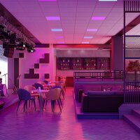 Einlegepanel, Standard 600x600 mm, RGB/3000 K, 94 W,  Weiß, Spannungskonstant, 24 V/DC, IP 40