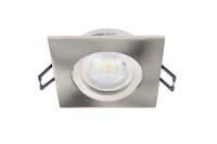 Einbaustrahler, Samsola, Square, gebürstet, Silber