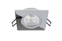 Einbaustrahler, Samsola, Square, glänzend, Silber