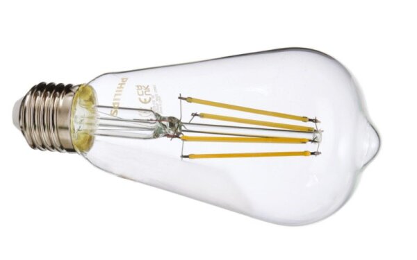Philips, Leuchtmittel, MAS VLE E27 ST64 5,9W 2700K klar, 5.9 W, IP 20