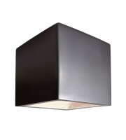 Wandaufbauleuchte, Cube, 1x max. 25 W G9, Schwarz,...