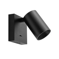 Leseleuchte, Can Tilt Square USB, 1x 7,5 W GU10, Schwarz,...