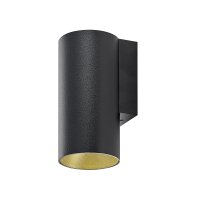 Wandaufbauleuchte, Can IP20, 1x 7,5 W GU10, Schwarz,...