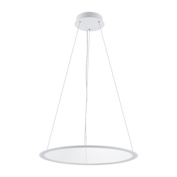 Pendelleuchte, LED Panel, transparent rund, 50 W, DIM, 3000/3500/4000 K, Weiß, 200-240 V/AC, 50 / 60