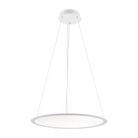 Pendelleuchte, LED Panel, transparent rund, 50 W, DIM,...
