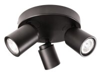 Deckenaufbauleuchte, Librae Round III, 3x max. 50 W GU10,...