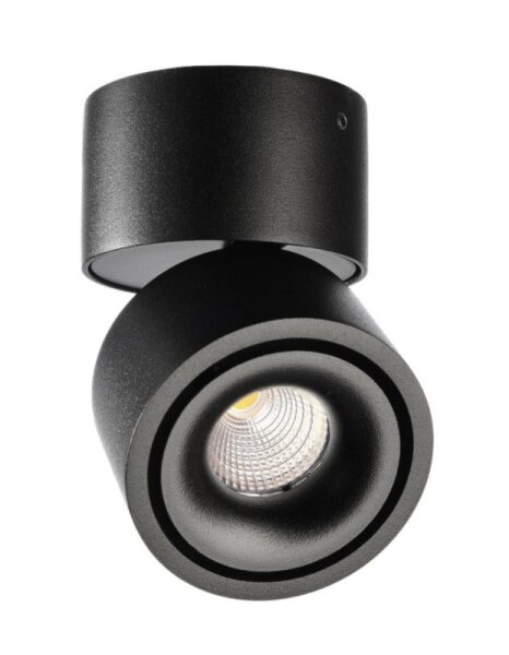 Deckenaufbauleuchte, Uni 2 Mini Tilt, 8 W, DIM, 3000 K, Schwarz, 220-240 V/AC, 50 / 60 Hz, IP 20