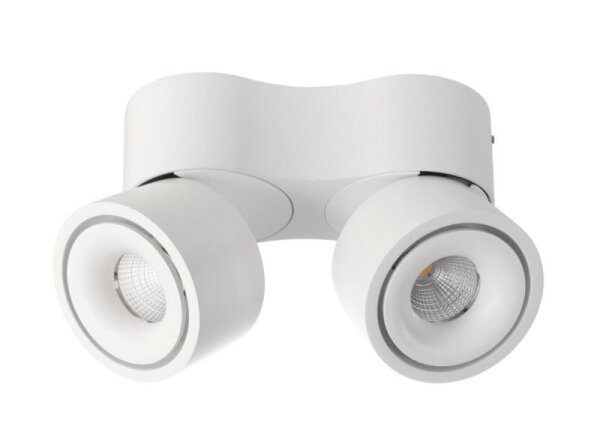 Deckenaufbauleuchte, Uni 2 Mini Double, Tilt, 21 W, DIM, 2700 K, Weiß, 220-240 V/AC, 50 / 60 Hz, IP