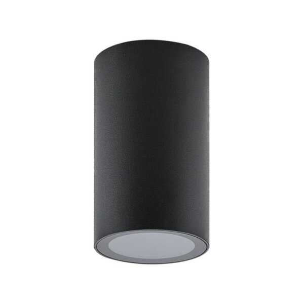 Deckenaufbauleuchte, Can IP44, 1x 7,5 W GU10, Schwarz, 220-240 V/AC, 50 / 60 Hz, IP 44