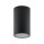 Deckenaufbauleuchte, Can IP44, 1x 7,5 W GU10, Schwarz, 220-240 V/AC, 50 / 60 Hz, IP 44