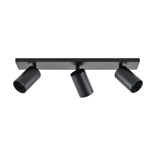 Deckenaufbauleuchte, Can Tilt Square, 3x 7,5 W GU10, Schwarz, 220-240 V/AC, 50 / 60 Hz, IP 20