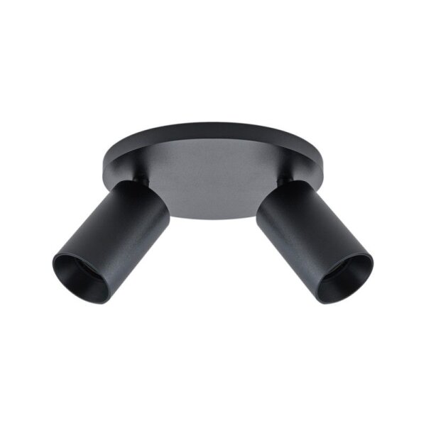 Deckenaufbauleuchte, Can Tilt Round, 2x 7,5 W GU10, Schwarz, 220-240 V/AC, 50 / 60 Hz, IP 20