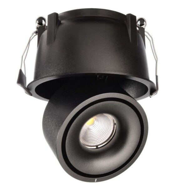 Einbaustrahler, Uni 2 Tilt, 12 W, 3000 K, Schwarz, Stromkonstant, 33-34 V/DC, Bemessungsstrom: 350 m