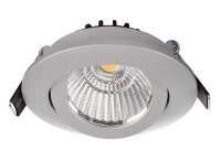 Einbaustrahler, Dione, 8,5 W, DIM, 2700 K, Silber, 220-240 V/AC, 50 / 60 Hz, IP 20