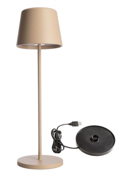 Akkuleuchte, Set Canis Sand + Ladesockel, 3.7 V/DC, IP 65