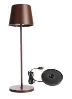 Akkuleuchte, Set Canis Rost + Ladesockel, 3.7 V/DC, IP 65