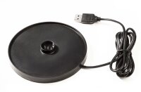 Akkuleuchte, Set Canis Schwarz + Ladesockel, 3.7 V/DC, IP 65