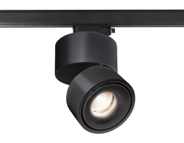 3-Phasen-Spot, Uni 2 Tilt, 17 W, DIM, 3000 K, Schwarz, 220-240 V/AC, 50 / 60 Hz, IP 20