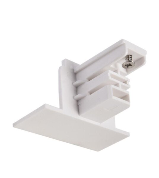 3-Phasen Schienensystem, D Line/Dali Endkappe für Einbauschiene, Reinweiß RAL 9010