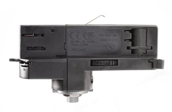 3-Phasen Schienensystem, D Line DALI 3-Phasen Adapter für Leuchtenmontage, schwarz, Graphitschwarz R