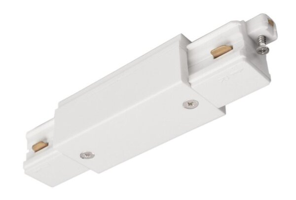 1-Phasen Schienensystem, D One Längsverb. mit Einspeisem. links-rechts, weiß, Weiß, 220-240 V/AC, IP