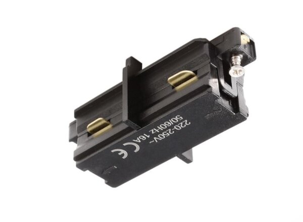 1-Phasen Schienensystem, D One Mini-Längsverbinder, schwarz, Schwarz, 220-240 V/AC, IP 20
