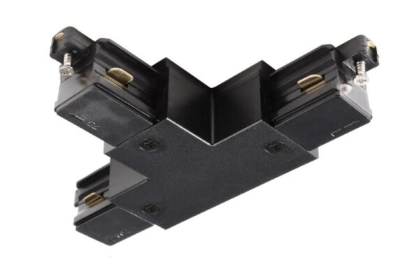 1-Phasen Schienensystem, D One T-Verbinder, links-rechts-rechts, schwarz, Schwarz, 220-240 V/AC, IP
