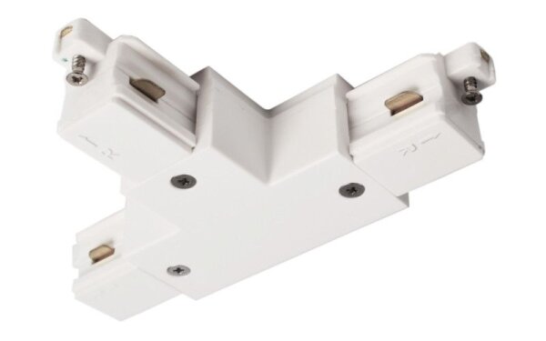 1-Phasen Schienensystem, D One T-Verbinder, rechts-rechts-links, weiß, Weiß, 220-240 V/AC, IP 20