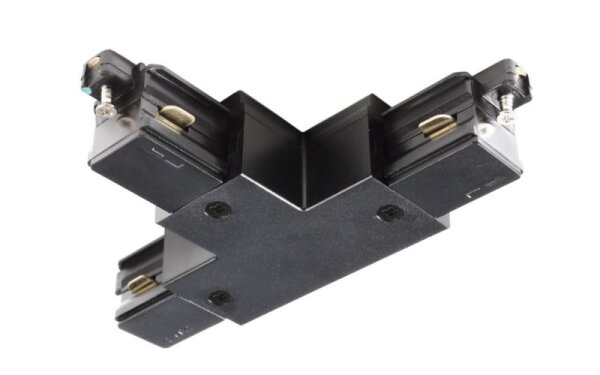 1-Phasen Schienensystem, D One T-Verbinder, links-links-rechts, schwarz, Schwarz, 220-240 V/AC, IP 2