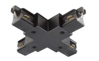 1-Phasen Schienensystem, D One X-Verbinder, schwarz,...
