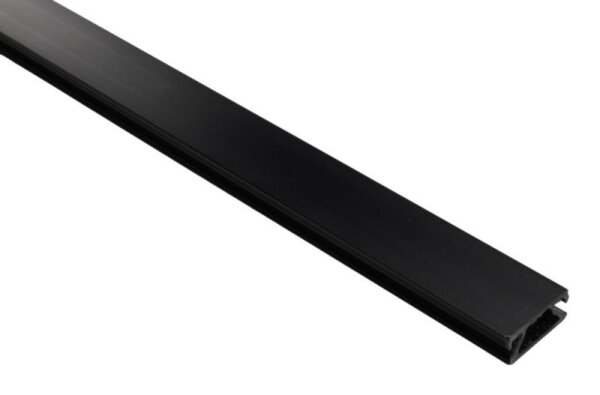 1-Phasen Schienensystem, D-One Abdeckblende Aufbaustromschiene, 1m, schwarz, Schwarz