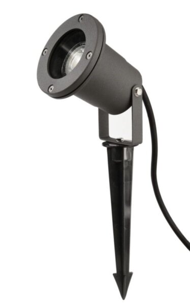 Erdspießstrahler, Spiky, 100mm, 1x 35 W GU10, Schwarz, 220-240 V/AC, 50 / 60 Hz, IP 65, IP 44