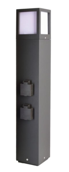 Energieverteiler, Facado Socket 650 mm, 1x max. 20 W E27, Dunkelgrau, 220-240 V/AC, 50 / 60 Hz, IP 5