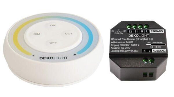 Deko-Light, Steuerung RF, RF-smart, Starter-Set Triac, 230V, 300W inkl. Single Fernb., IP20, Dimmbar