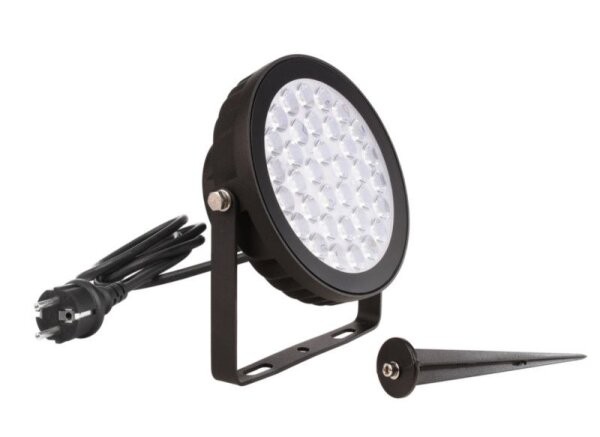 Erdspießstrahler, RF-smart, Spot, 25W, RGB+2700-6500 K, Schwarz, 100-240 V/AC, 50 / 60 Hz, IP 65, IP